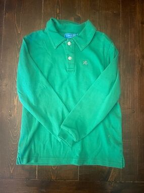 Boys' Green Long-Sleeve Polo